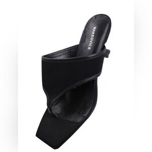 NAKEDVICE - THE Cara BLACK Heel Sandals Size 7
